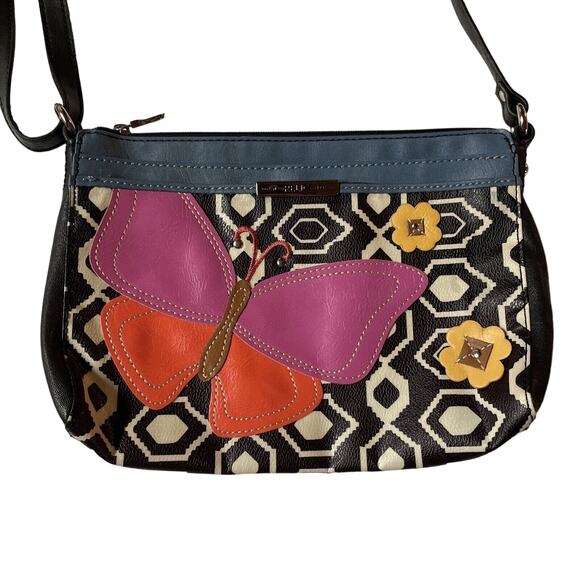 Relic Handbags - Relic Crossbody Bag Butterfly Floral Purse Geometric Imperfect